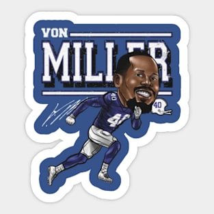 Von Miller Buffalo Cartoon Sticker